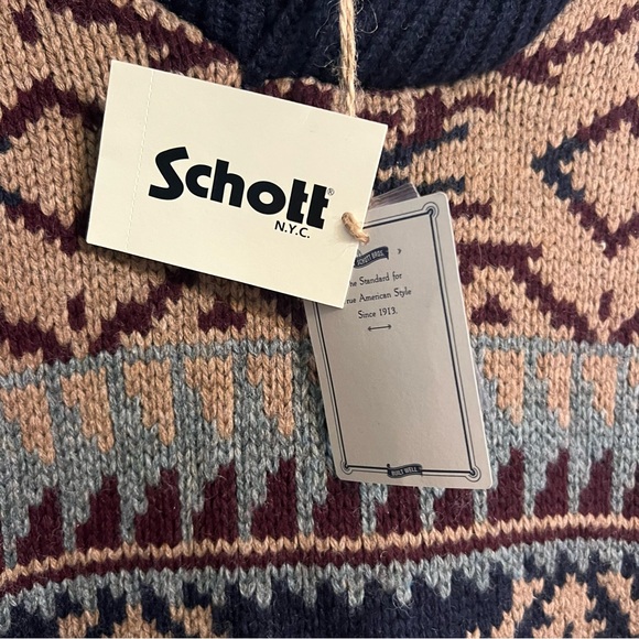 Schott NYC Multicolor Patterned Sweater - Picture 9 of 16